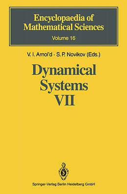 Fester Einband Dynamical Systems VII von 