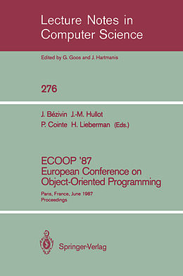 Kartonierter Einband ECOOP '87. European Conference on Object-Oriented Programming von 