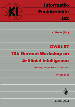 Couverture cartonnée GWAI-87 11th German Workshop on Artificial Intelligence de 
