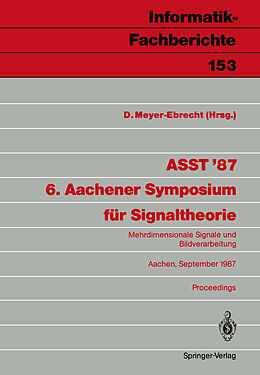 Kartonierter Einband ASST 87 6. Aachener Symposium für Signaltheorie von 