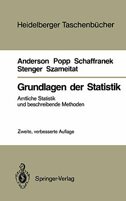 Kartonierter Einband Grundlagen der Statistik von Oskar Anderson, Werner Popp, Manfred Schaffranek