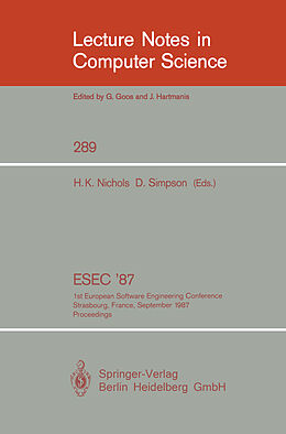 Kartonierter Einband ESEC '87 von 