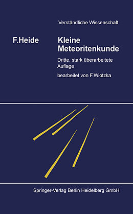 Kartonierter Einband Kleine Meteoritenkunde von Fritz Heide