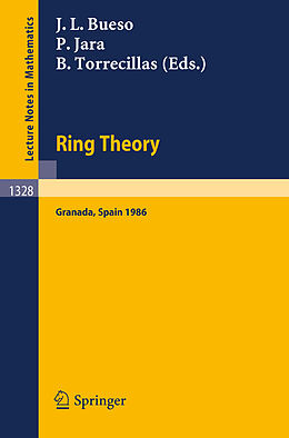 Couverture cartonnée Ring Theory de 