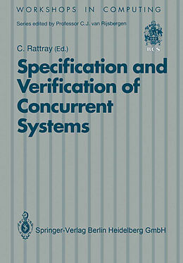 Couverture cartonnée Specification and Verification of Concurrent Systems de 