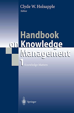 Kartonierter Einband Handbook on Knowledge Management 1 von 
