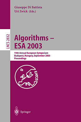 Kartonierter Einband Algorithms - ESA 2003 von 