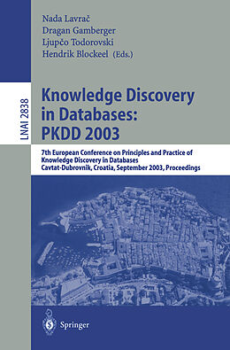 Kartonierter Einband Knowledge Discovery in Databases: PKDD 2003 von 