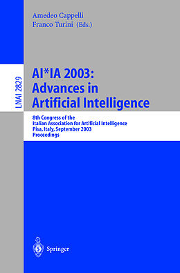 Kartonierter Einband AI*IA 2003: Advances in Artificial Intelligence von 