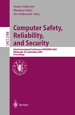 Kartonierter Einband Computer Safety, Reliability, and Security von 