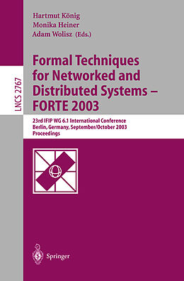 Kartonierter Einband Formal Techniques for Networked and Distributed Systems - FORTE 2003 von 
