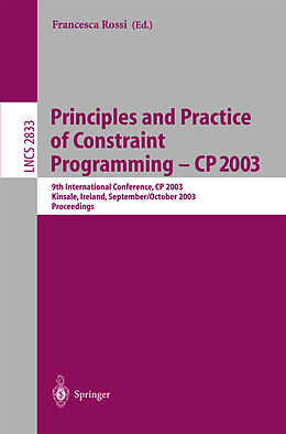 Kartonierter Einband Principles and Practice of Constraint Programming - CP 2003 von 