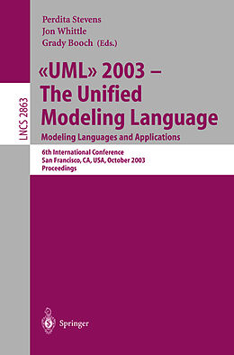 Kartonierter Einband UML 2003 -- The Unified Modeling Language, Modeling Languages and Applications von 