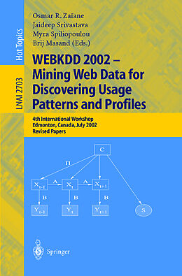 Kartonierter Einband WEBKDD 2002 - Mining Web Data for Discovering Usage Patterns and Profiles von 