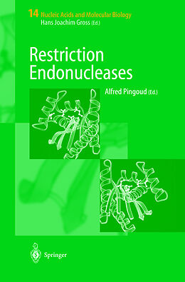 Livre Relié Restriction Endonucleases de 