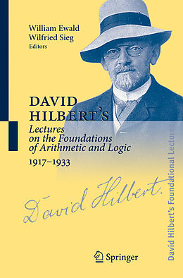 Fester Einband David Hilbert's Lectures on the Foundations of Arithmetic and Logic 1917-1933 von 