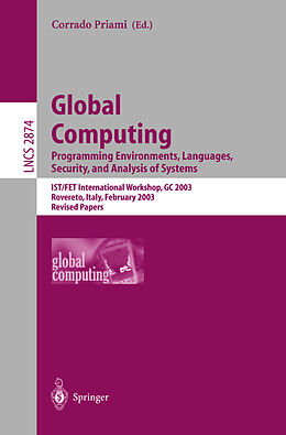 Kartonierter Einband Global Computing. Programming Environments, Languages, Security, and Analysis of Systems von 