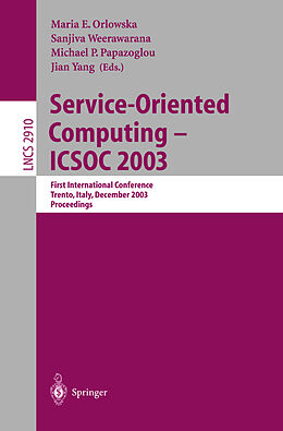 Kartonierter Einband Service-Oriented Computing -- ICSOC 2003 von 