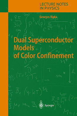 Fester Einband Dual Superconductor Models of Color Confinement von Georges Ripka