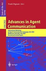 Kartonierter Einband Advances in Agent Communication von 