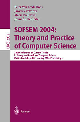 Kartonierter Einband SOFSEM 2004: Theory and Practice of Computer Science von 