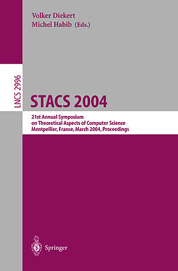 Couverture cartonnée STACS 2004 de 