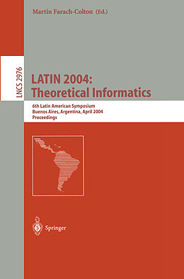 Kartonierter Einband LATIN 2004: Theoretical Informatics von 