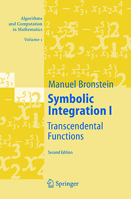 Livre Relié Symbolic Integration I de Manuel Bronstein