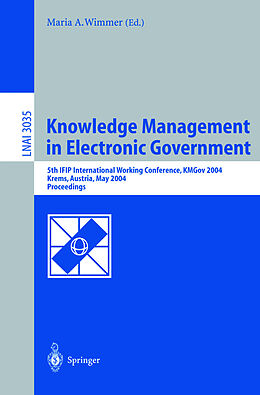 Kartonierter Einband Knowledge Management in Electronic Government von 