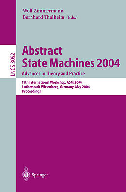 Kartonierter Einband Abstract State Machines 2004. Advances in Theory and Practice von 