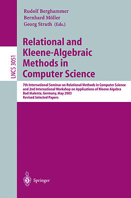 Kartonierter Einband Relational and Kleene-Algebraic Methods in Computer Science von 