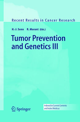 Fester Einband Tumor Prevention and Genetics III. Bd.3 von 