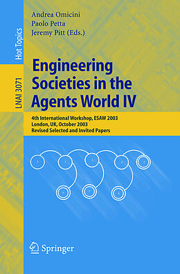 Kartonierter Einband Engineering Societies in the Agents World IV von 