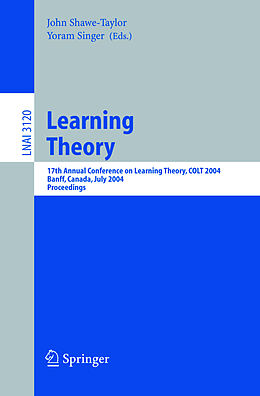 Couverture cartonnée Learning Theory de 