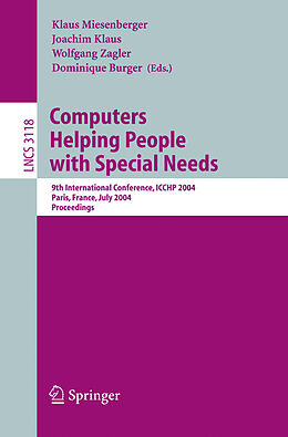 Couverture cartonnée Computers Helping People with Special Needs de 