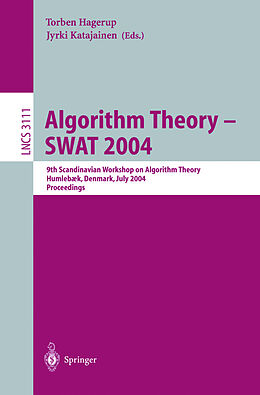 Kartonierter Einband Algorithm Theory - SWAT 2004 von 