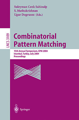 Couverture cartonnée Combinatorial Pattern Matching de 