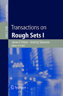 Couverture cartonnée Transactions on Rough Sets I de 