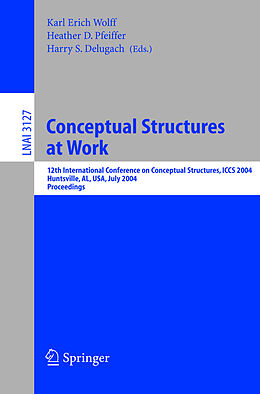 Couverture cartonnée Conceptual Structures at Work de 