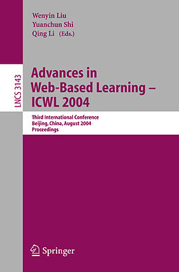 Couverture cartonnée Advances in Web-Based Learning - ICWL 2004 de 