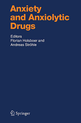 Couverture cartonnée Anxiety and Anxiolytic Drugs de 