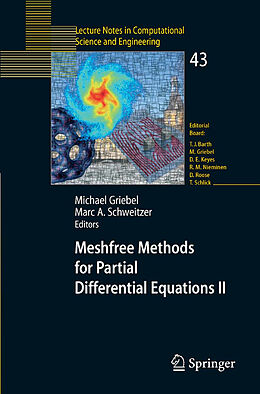 Couverture cartonnée Meshfree Methods for Partial Differential Equations II. Pt.2 de 