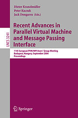 Couverture cartonnée Recent Advances in Parallel Virtual Machine and Message Passing Interface de 