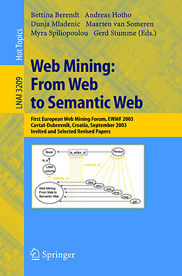 Kartonierter Einband Web Mining: From Web to Semantic Web von 