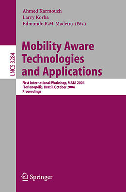 Kartonierter Einband Mobility Aware Technologies and Applications von 