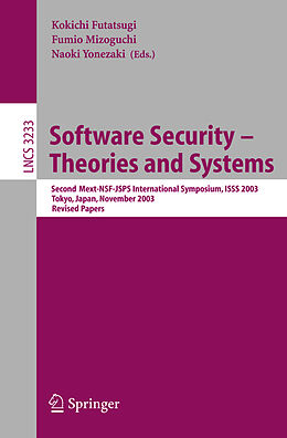 Kartonierter Einband Software Security - Theories and Systems von 
