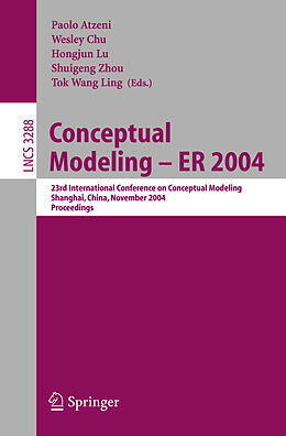 Kartonierter Einband Conceptual Modeling - ER 2004 von 