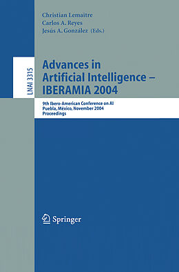 Couverture cartonnée Advances in Artificial Intelligence -- IBERAMIA 2004 de 
