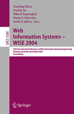Couverture cartonnée Web Information Systems -- WISE 2004 de 