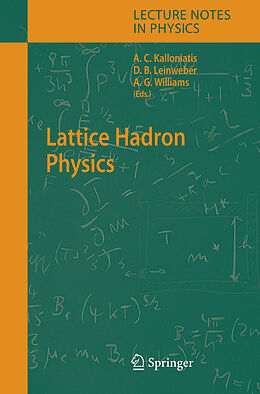 Fester Einband Lattice Hadron Physics von 